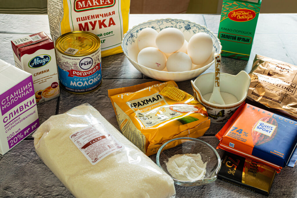 Tort cu trufe de ciocolată poza ingrediente