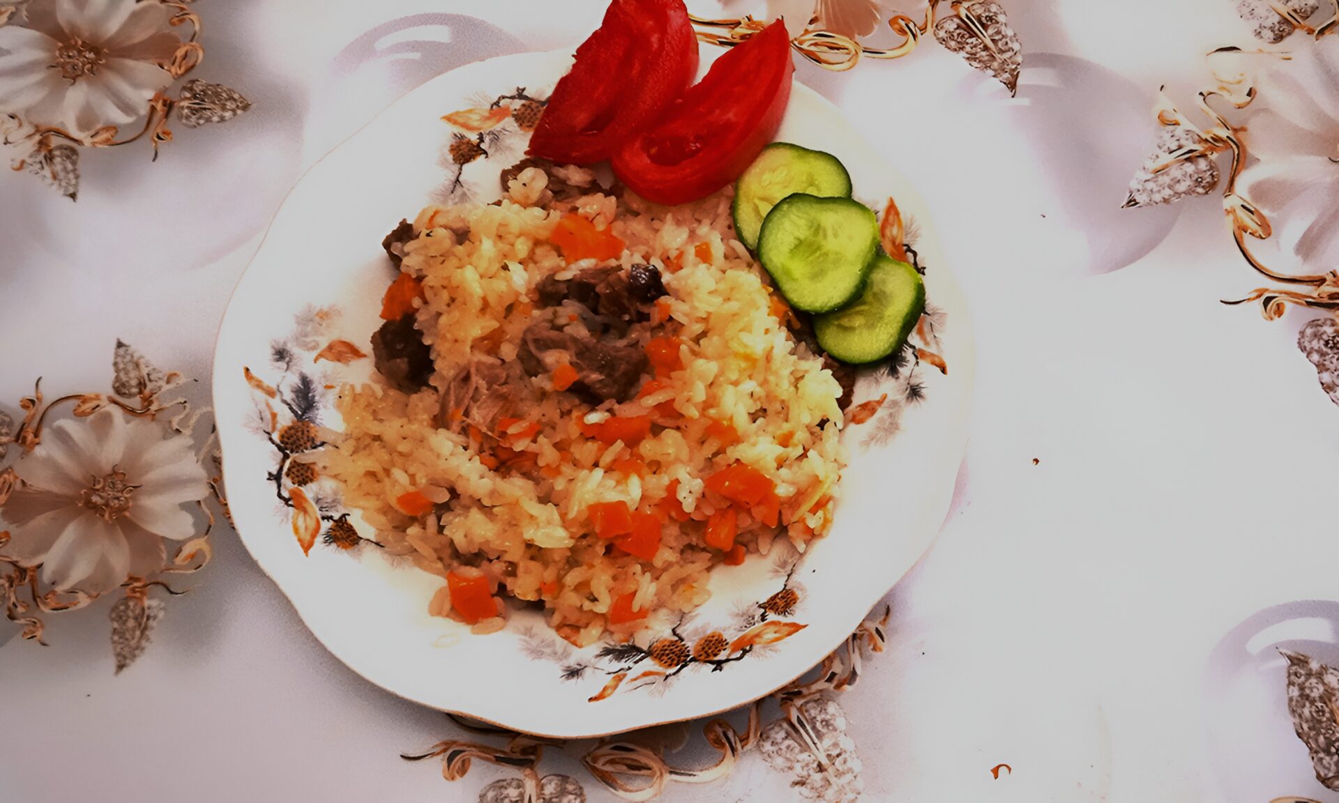 Pilaf cu coaste de vita