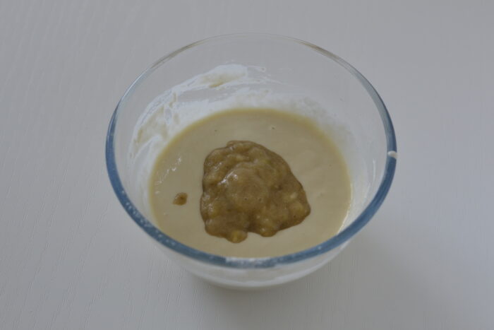 Adaugati piureul de banane