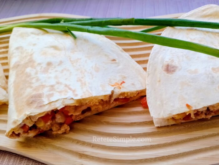 burrito taiat gata de servire