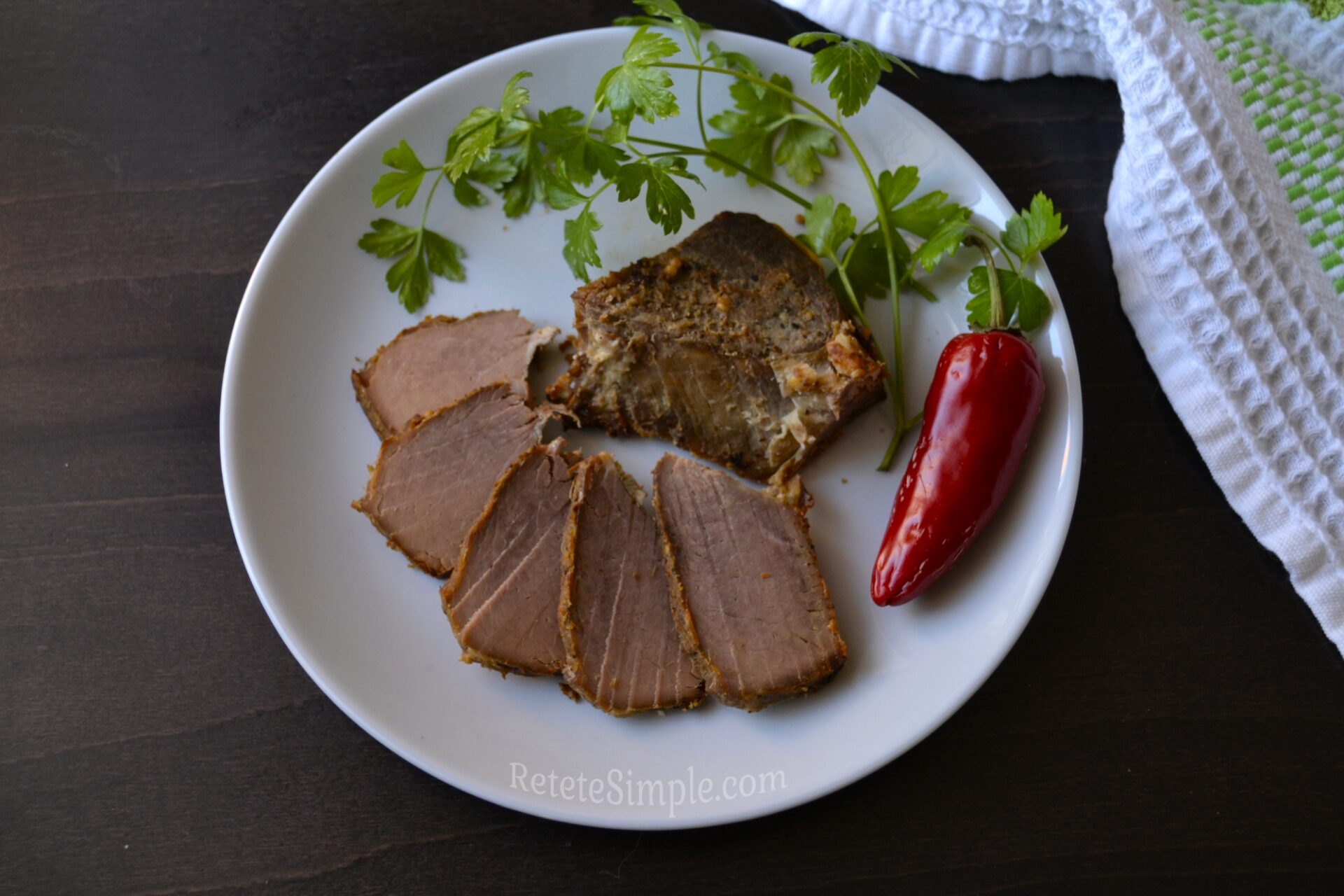 Говядина маринованная в горчичном соусе фото