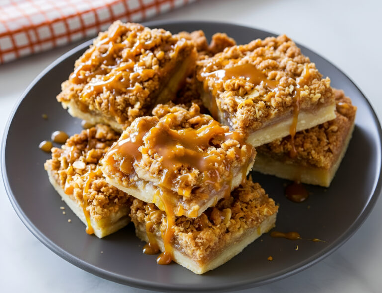 Salted Caramel Apple Pie Bars