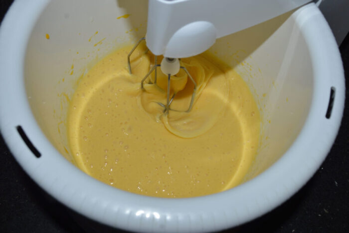 Mezcla con la batidora