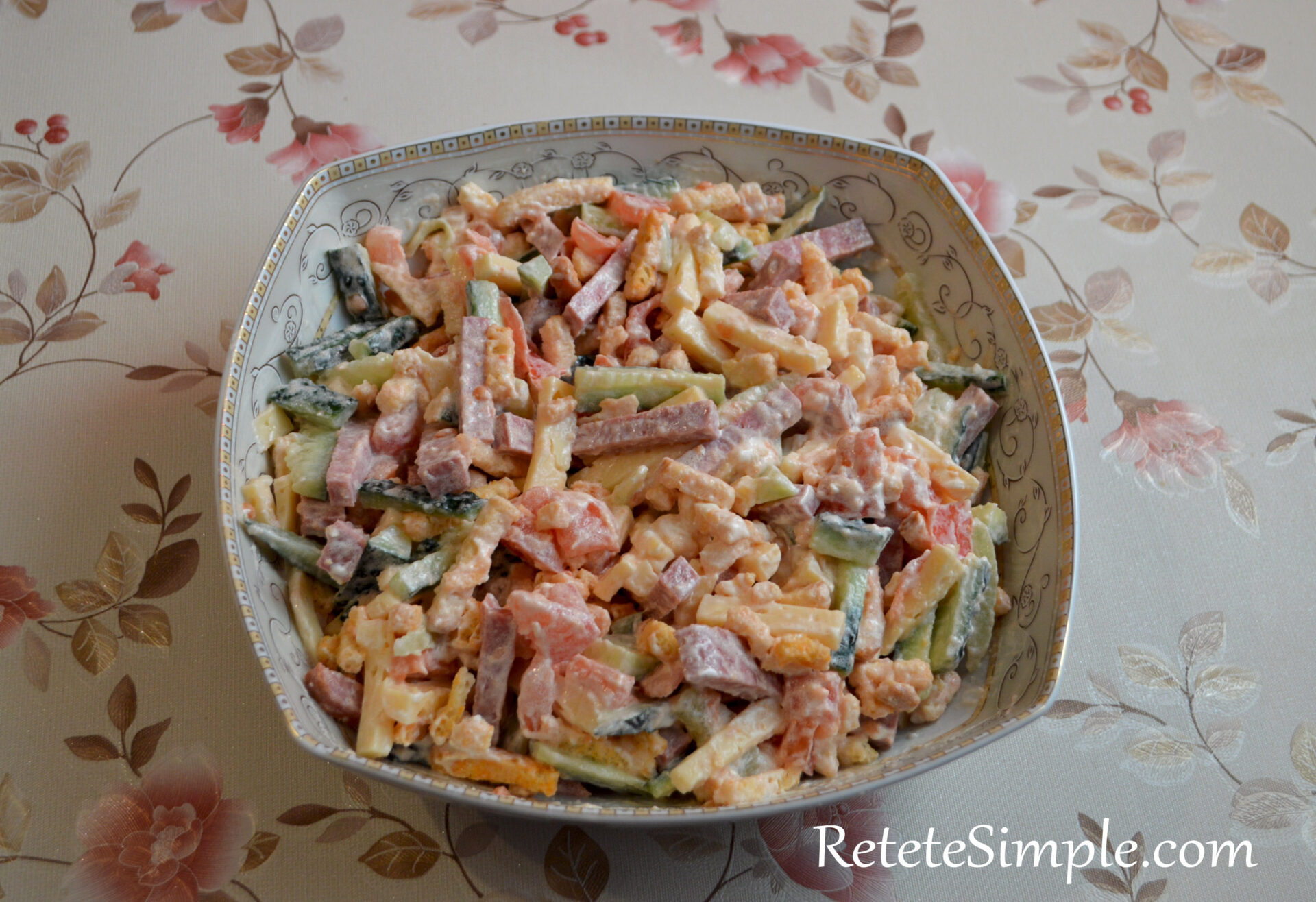 Ensalada con picatostes