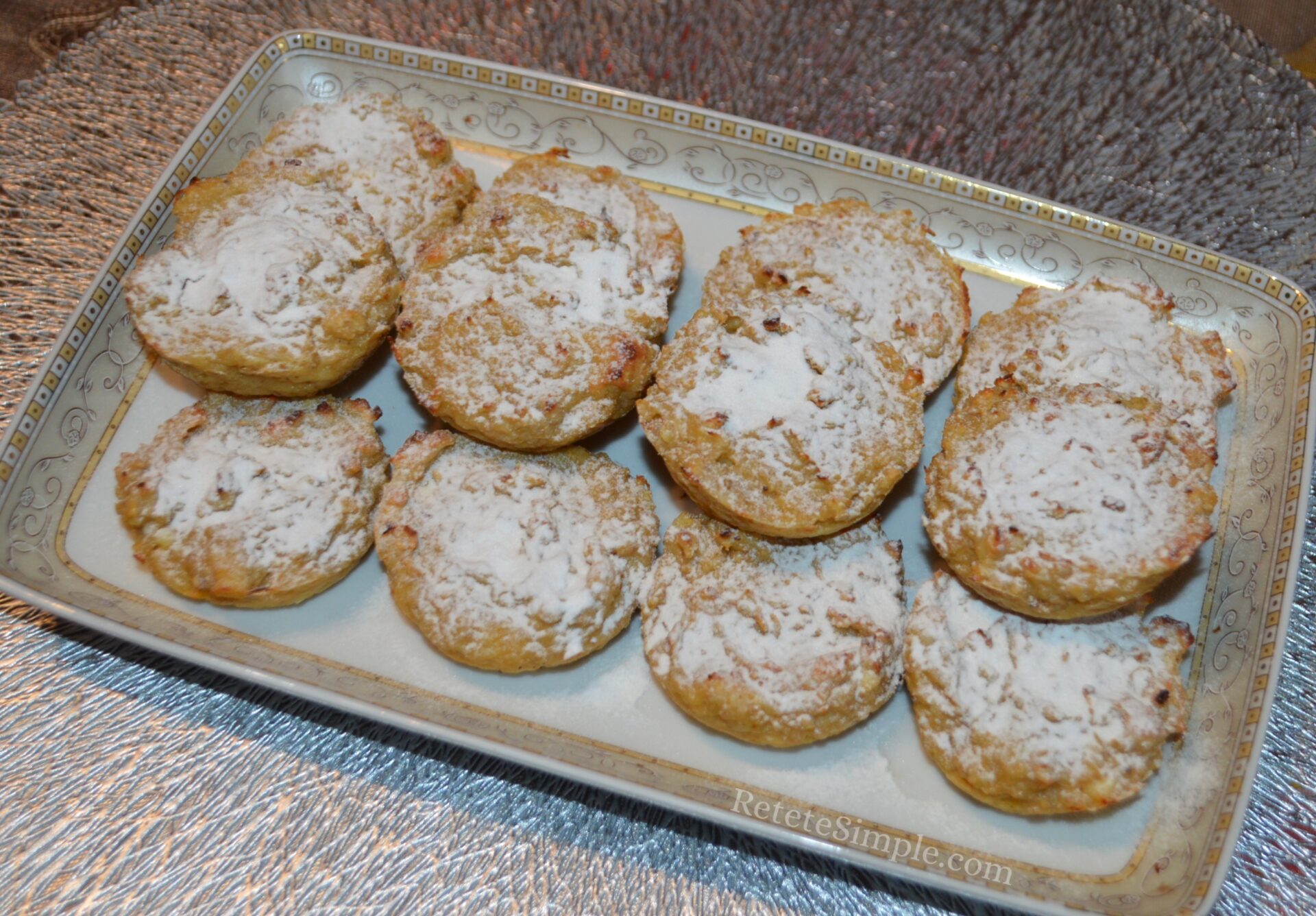 Muffins de avena, plátano y queso fresco