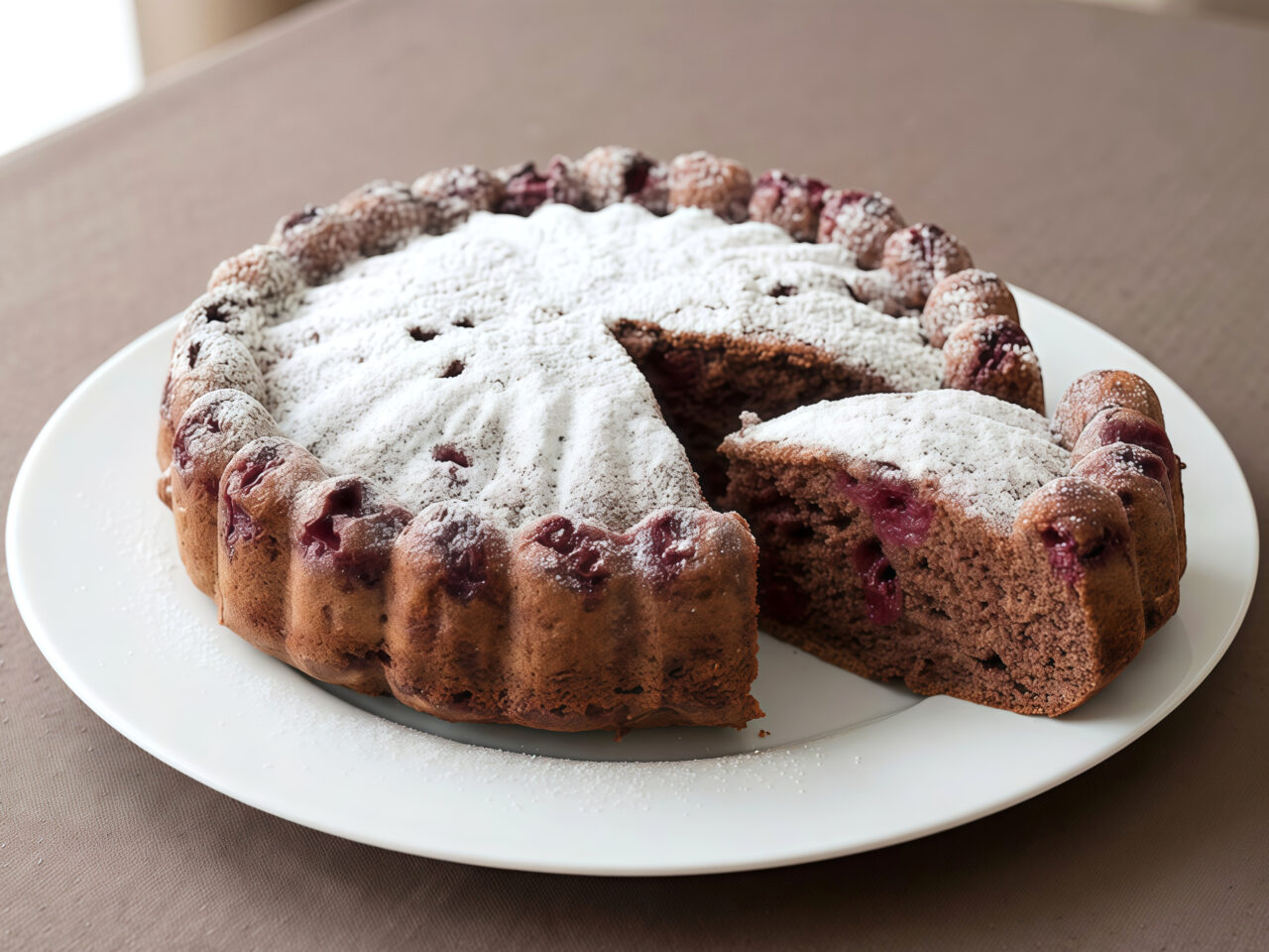 Cherry Cocoa Sheet Cake
