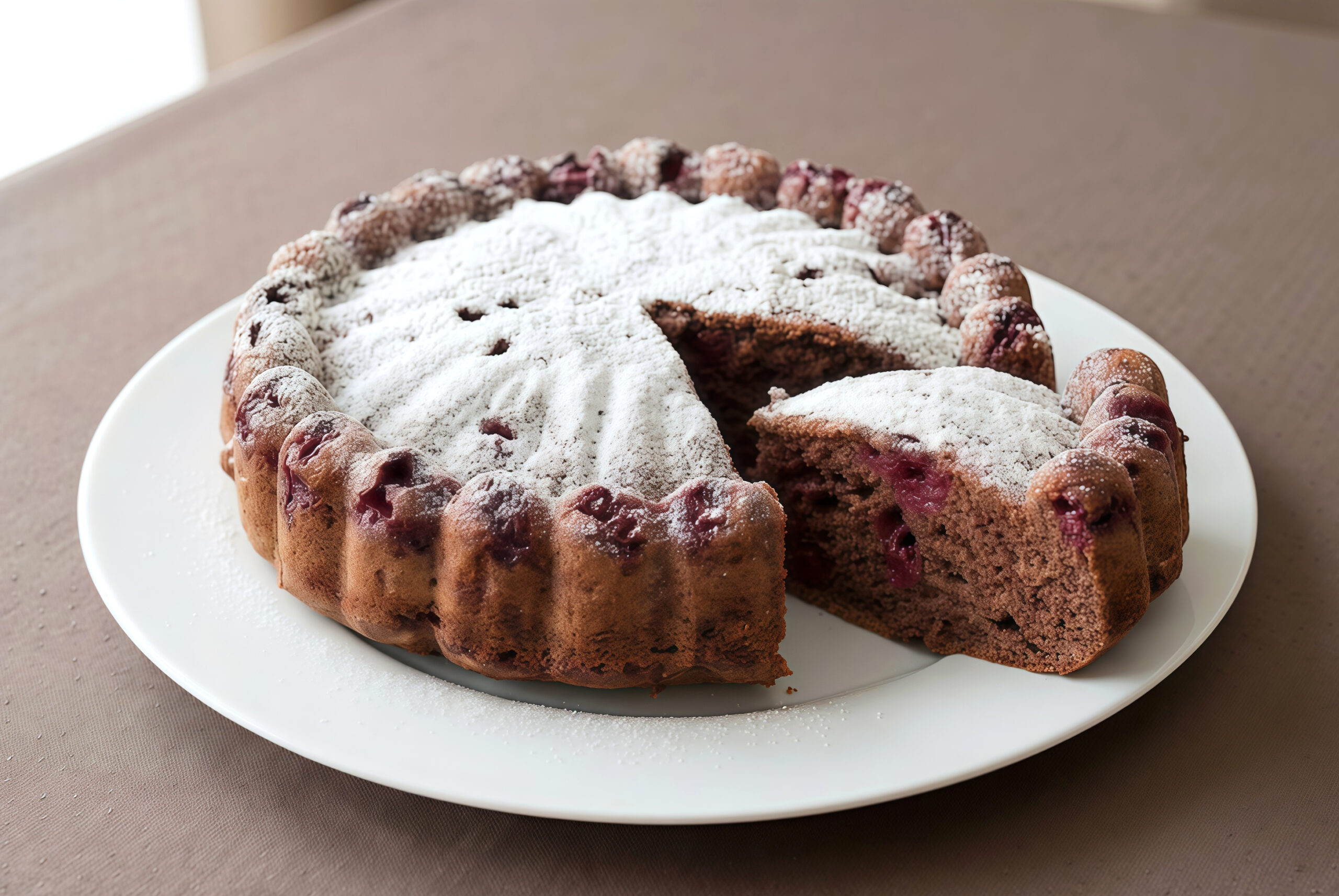 Cherry Cocoa Sheet Cake