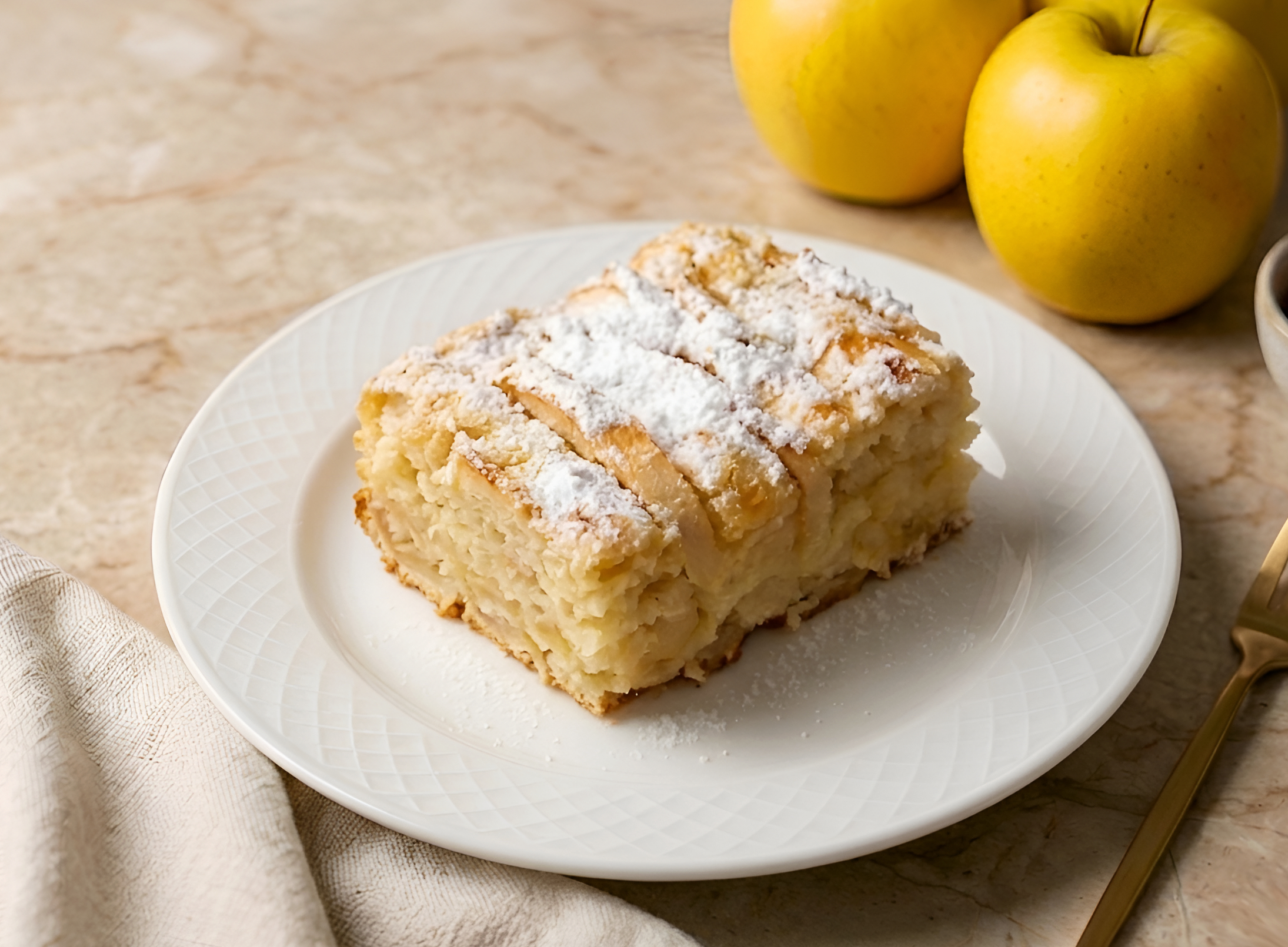 Cottage Cheese Apple Sheet Cake