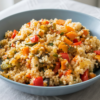 Couscous with Stewed Vegetables in a Skillet