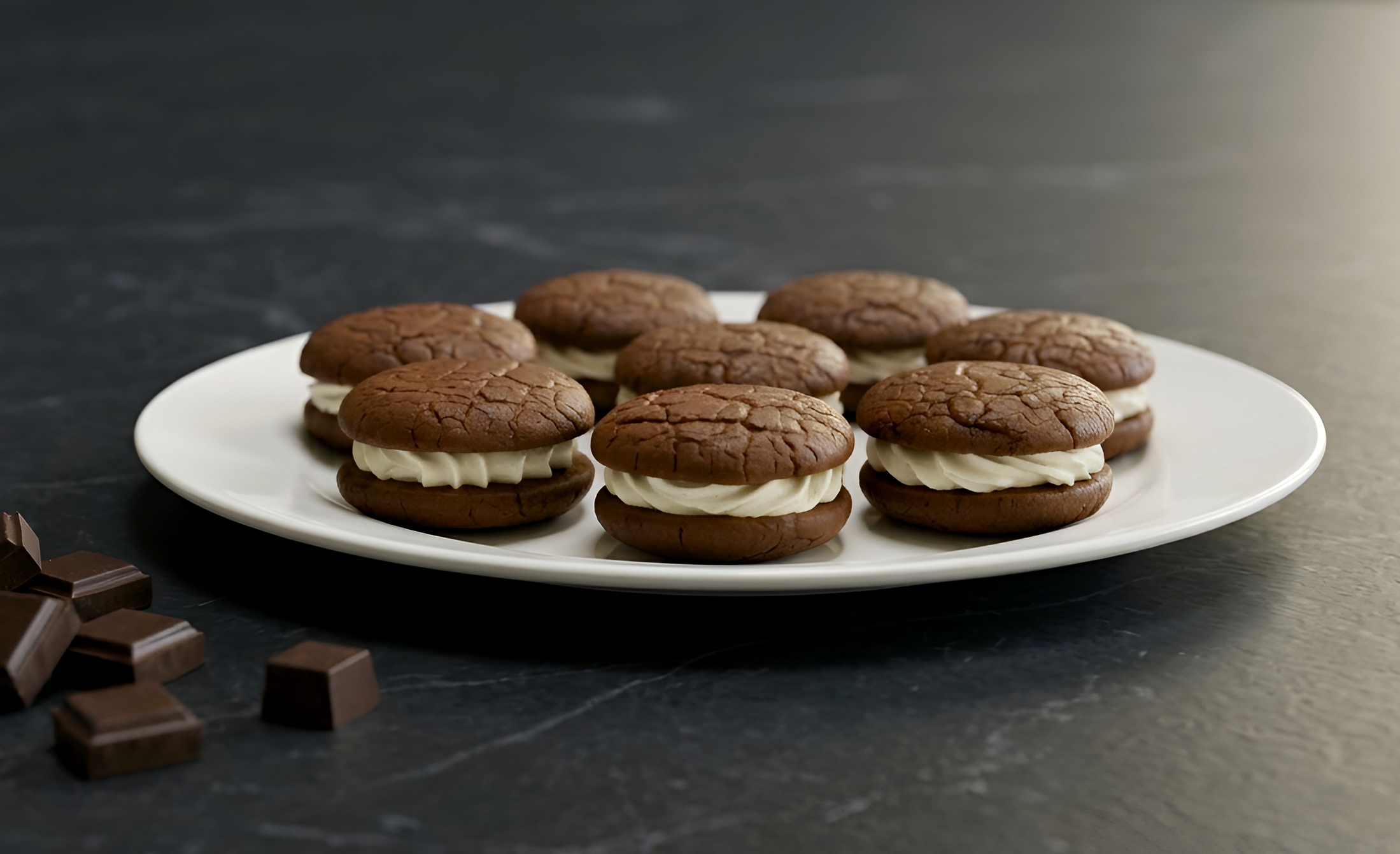 Cream Cheese Brownie Sandwich Cookies