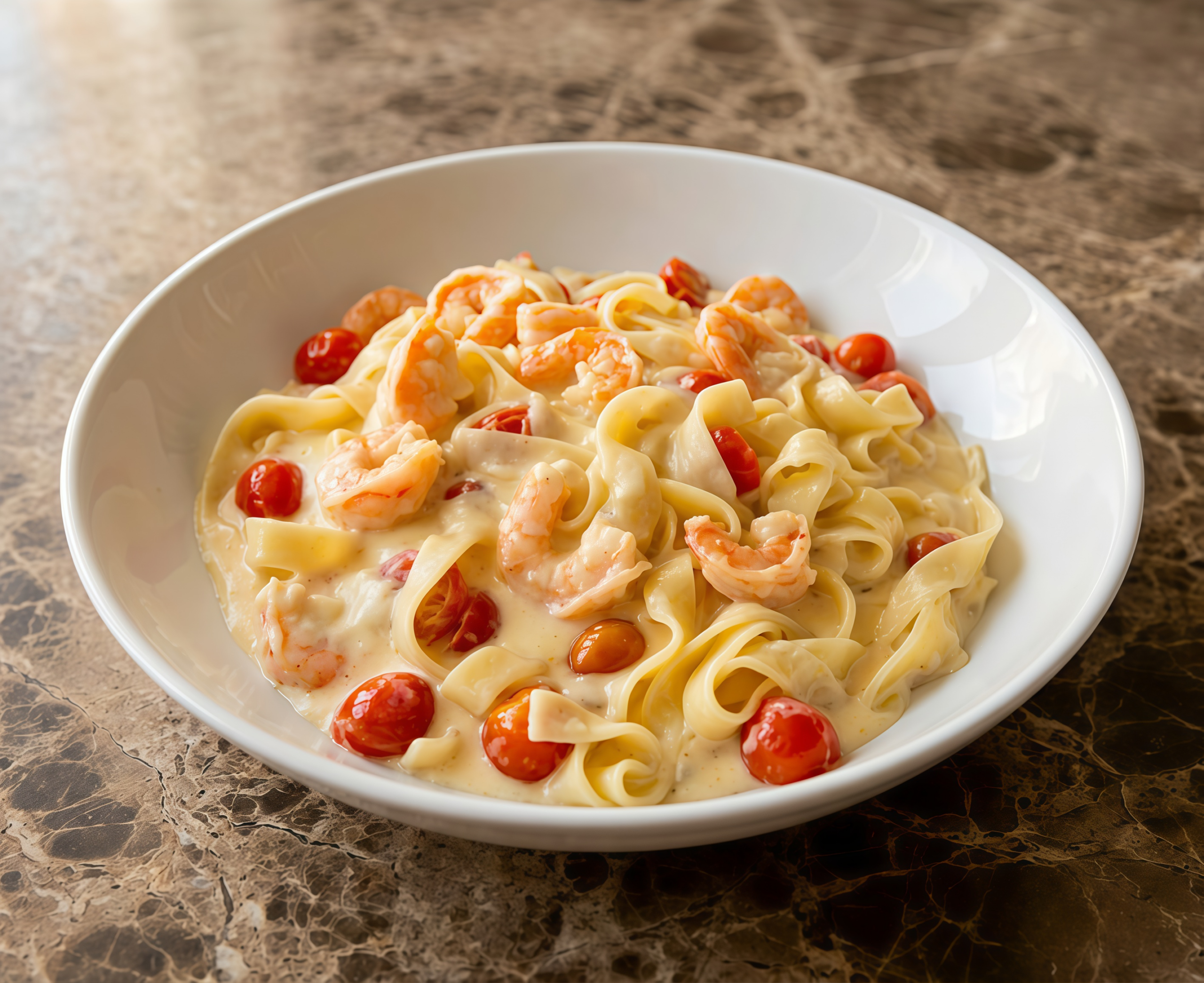 Creamy Shrimp Pasta with Cheese Sauce