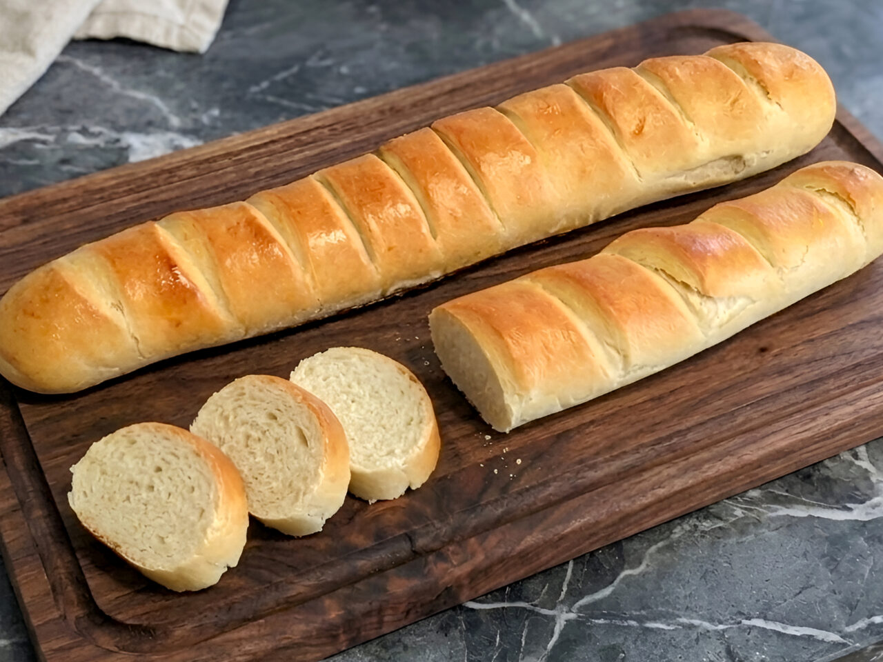French Baguette Made at Home