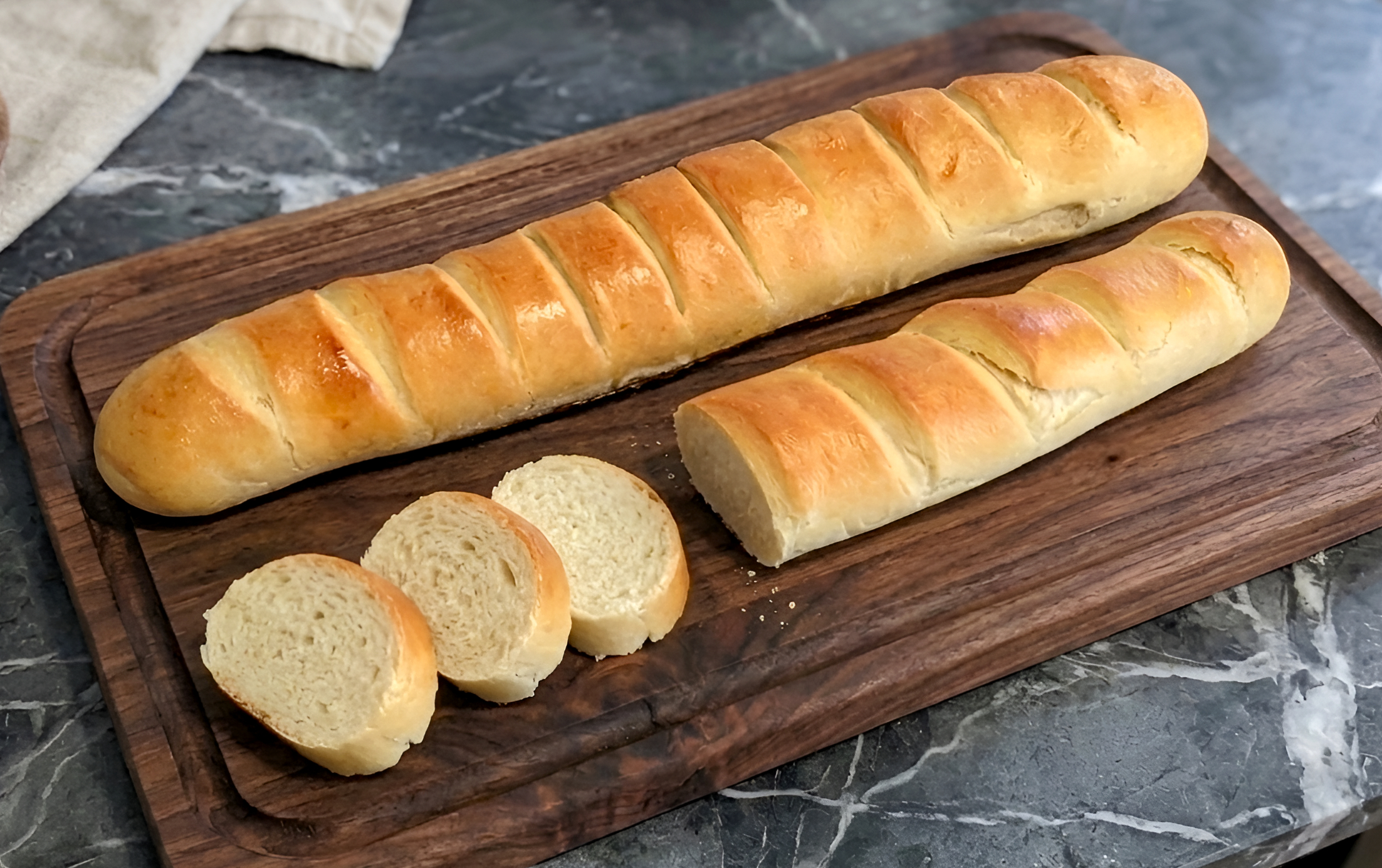 French Baguette Made at Home
