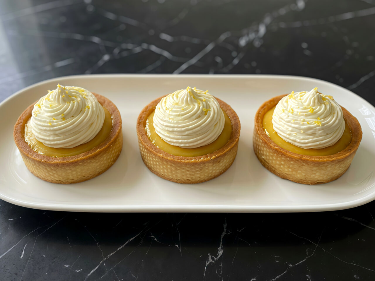 Lemon Cream Tartlets with Whipped Topping