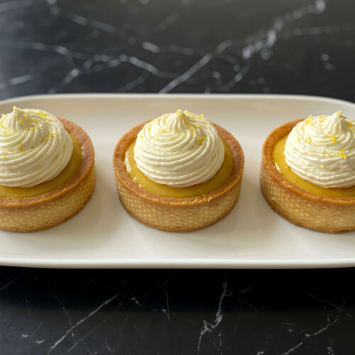 Lemon Cream Tartlets with Whipped Topping