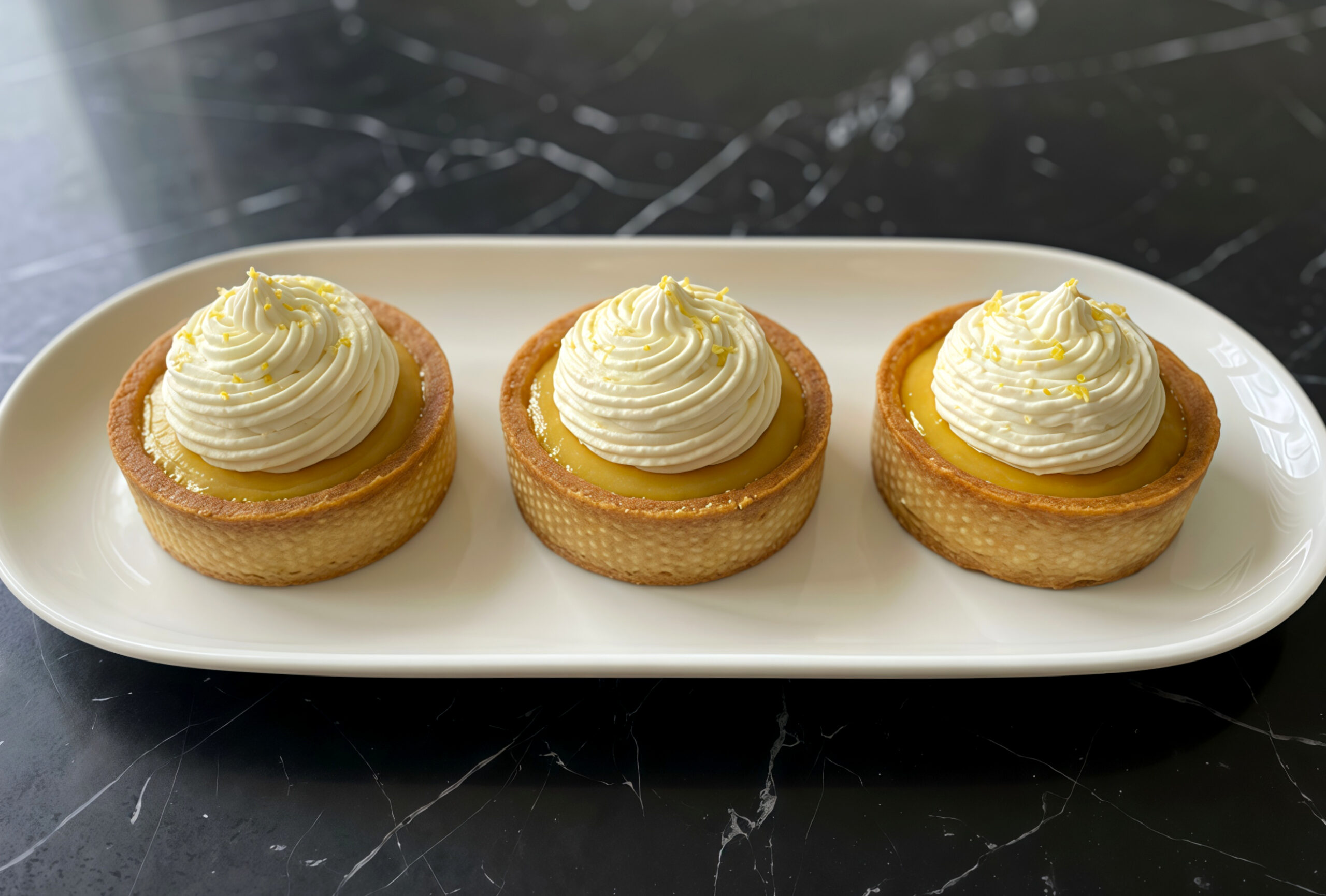 Lemon Cream Tartlets with Whipped Topping