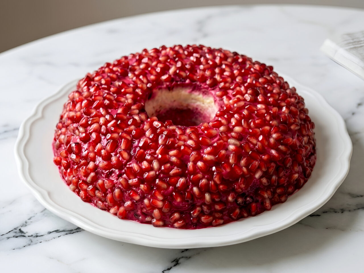 Pomegranate Bracelet Layered Salad with Chicken