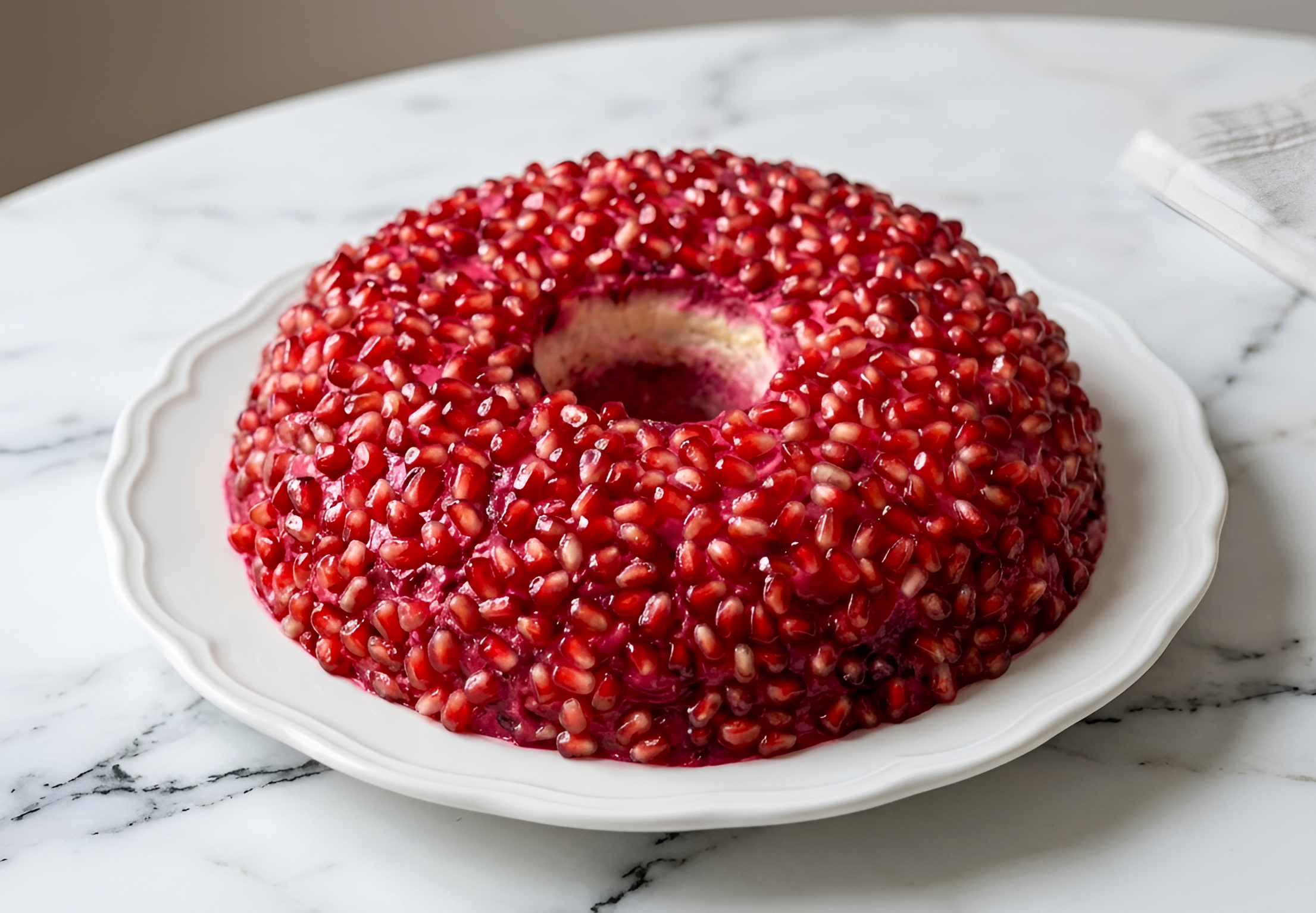 Pomegranate Bracelet Layered Salad with Chicken