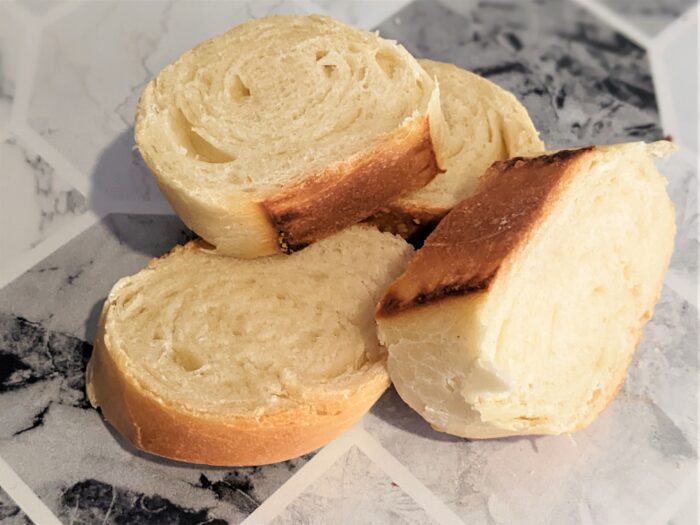Bake the baguettes in a preheated oven