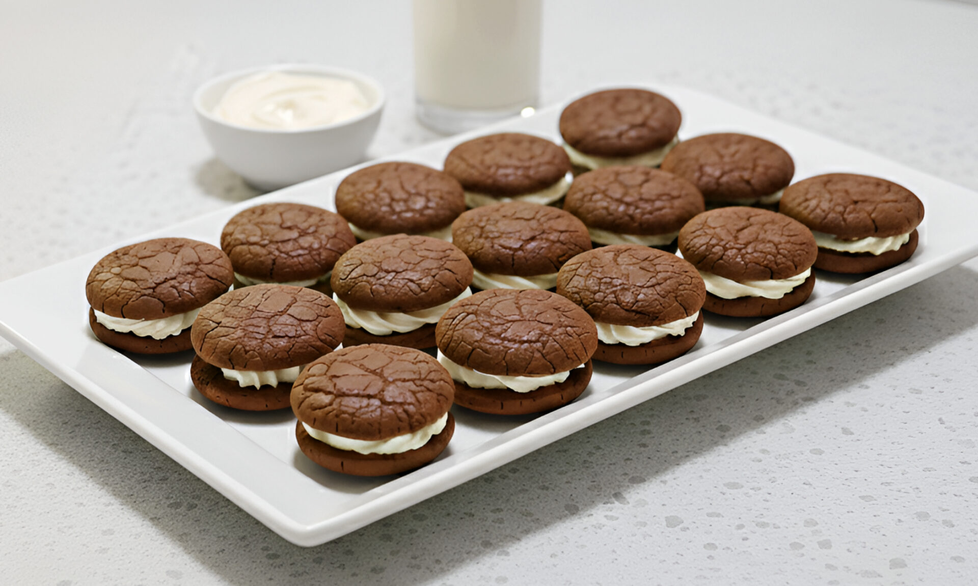 Cream Cheese Brownie Sandwich Cookies