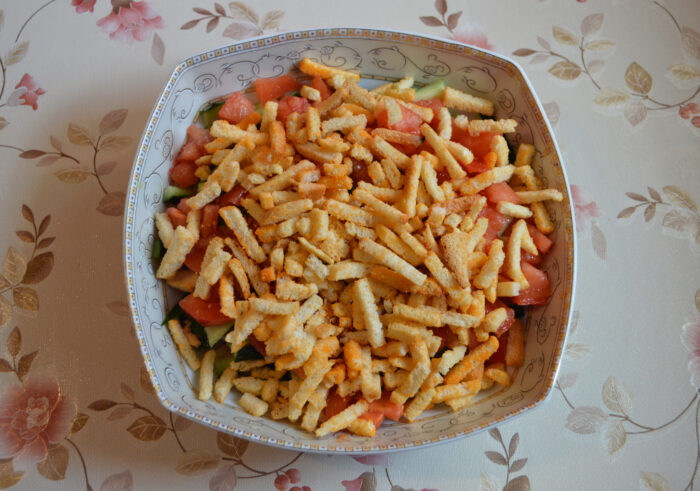 Add the croutons