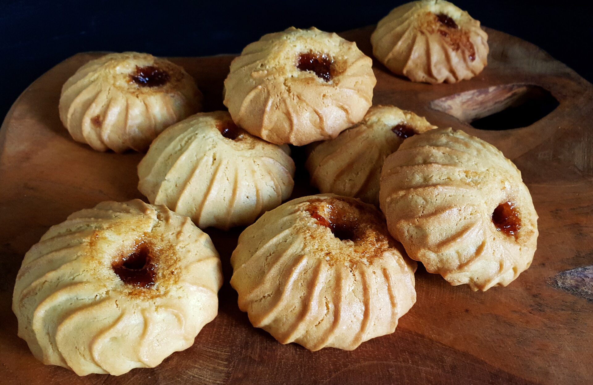Egg Yolk Cookies with Jam