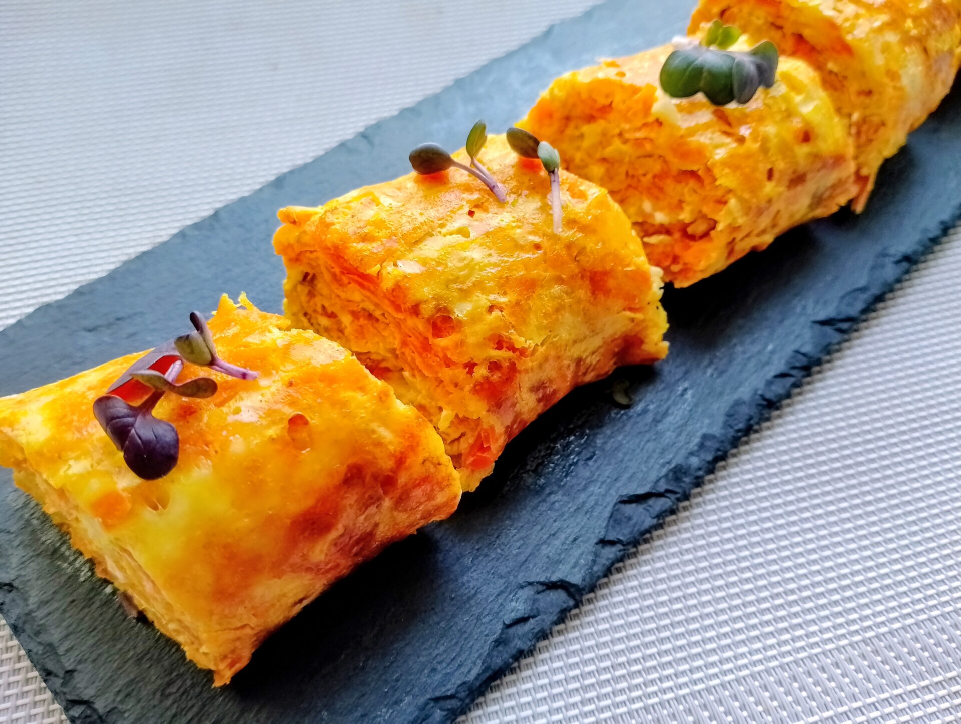 Zucchini and Carrot Cheese Roll