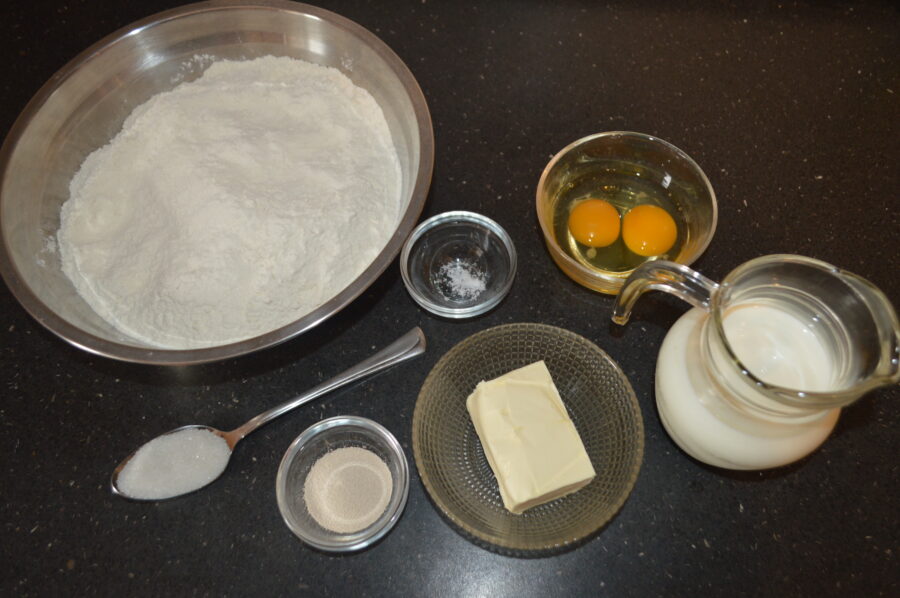Ingredients for sweet cheese pies