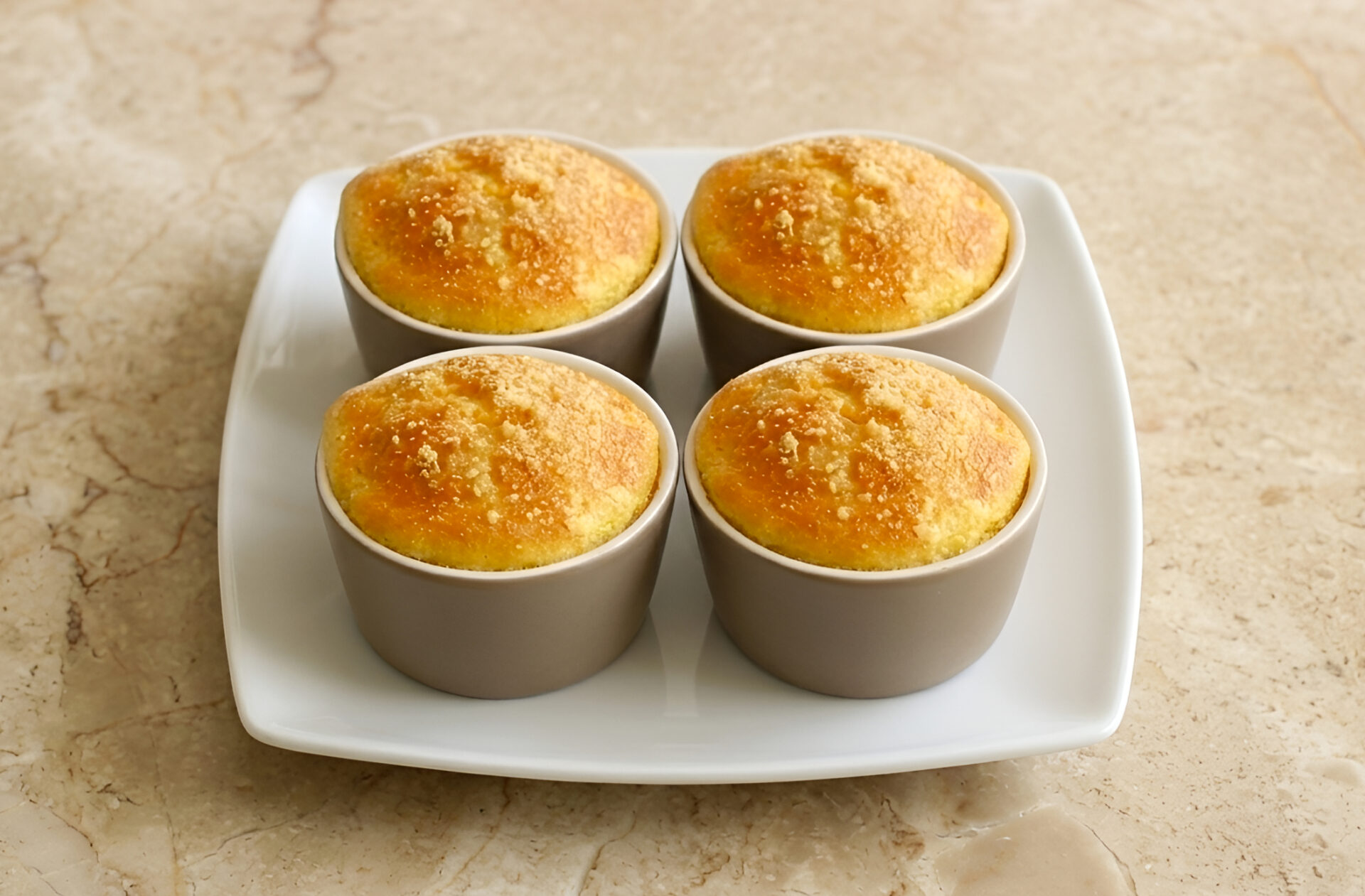 Sufleu cu branza si parmezan