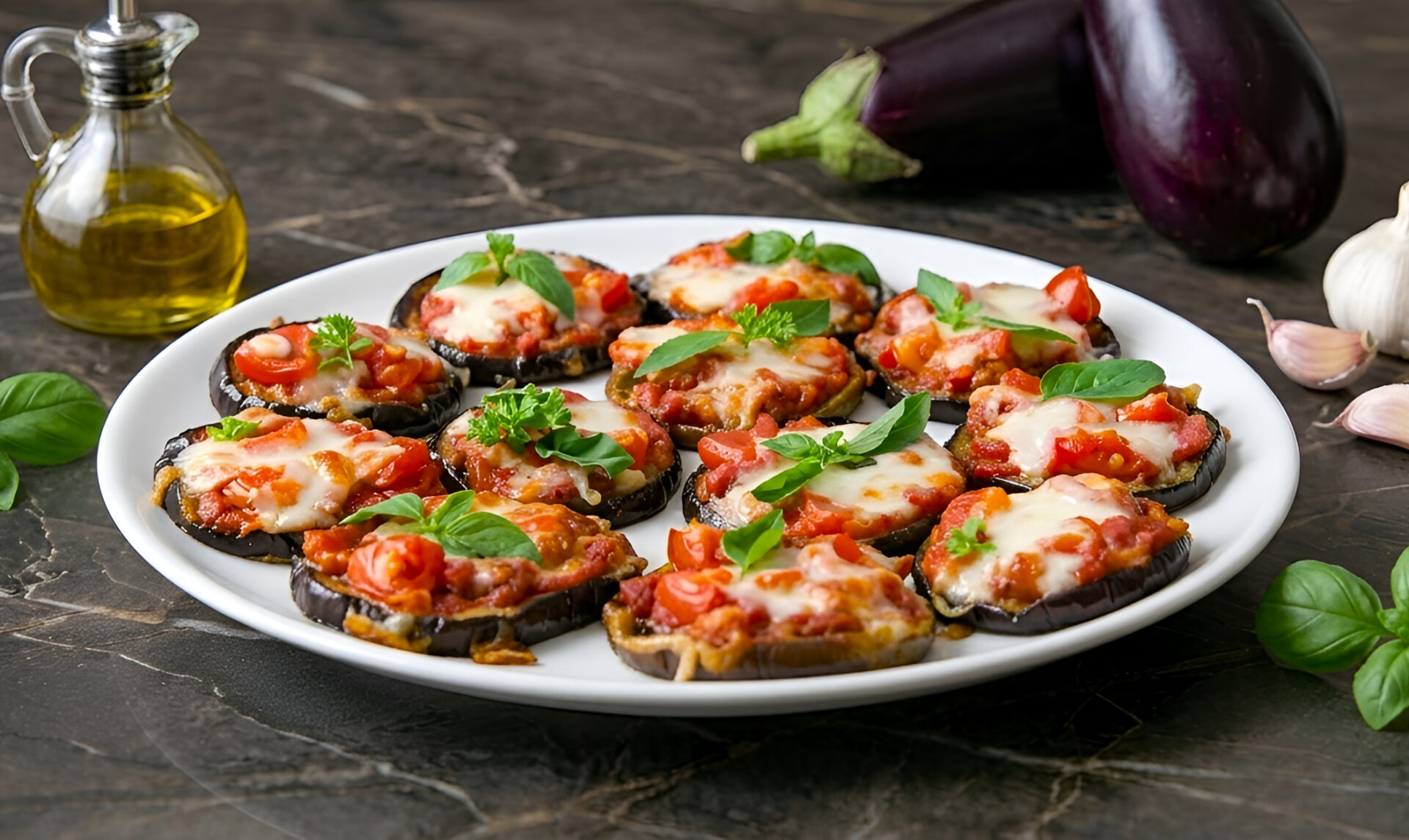 Mini Pizza de vinete