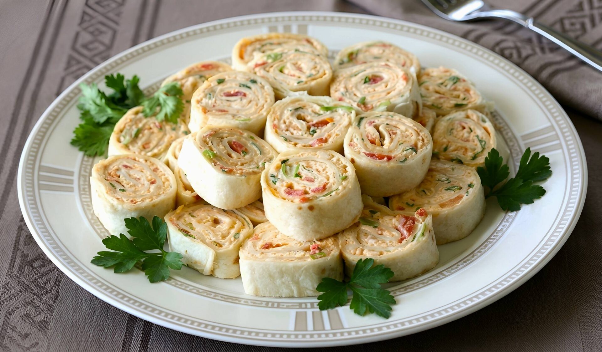 Chicken Enchilada Roll Ups