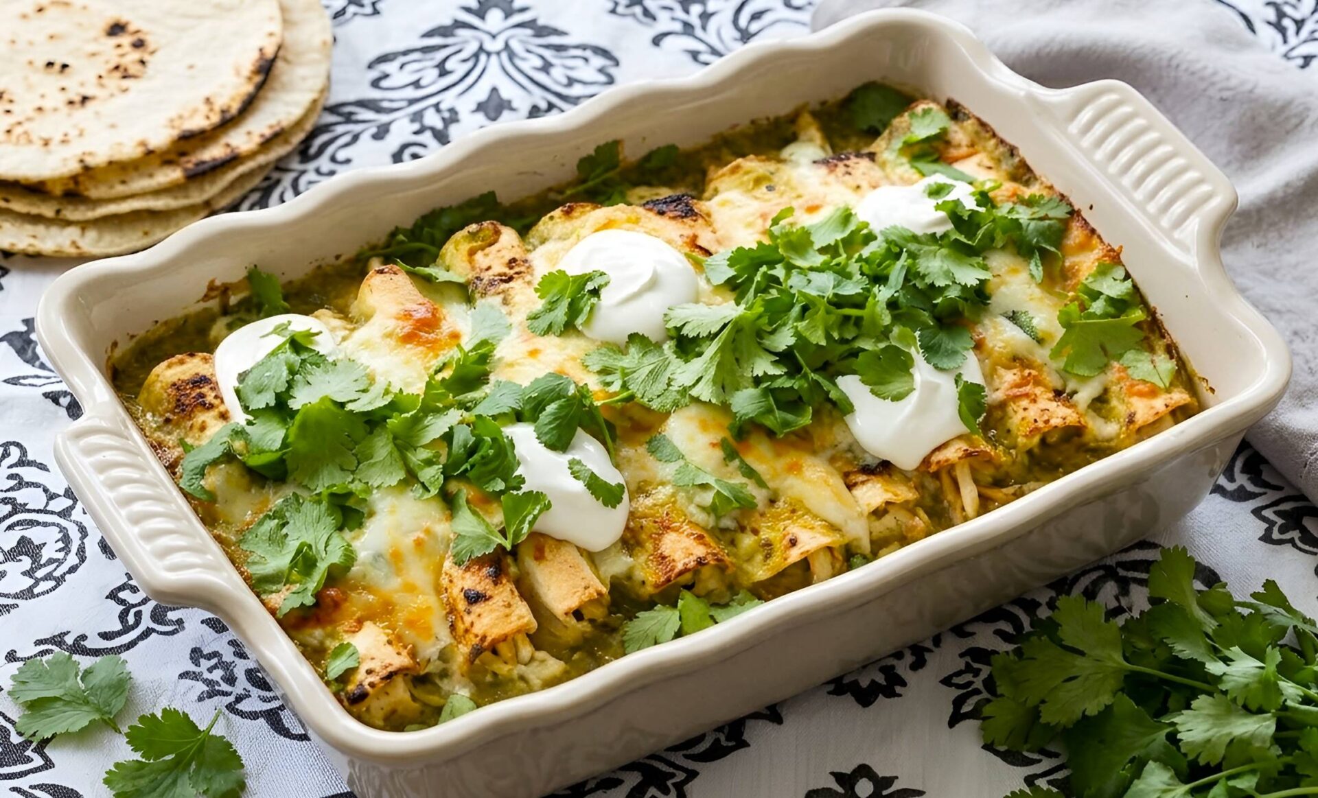 Green Chicken Enchiladas