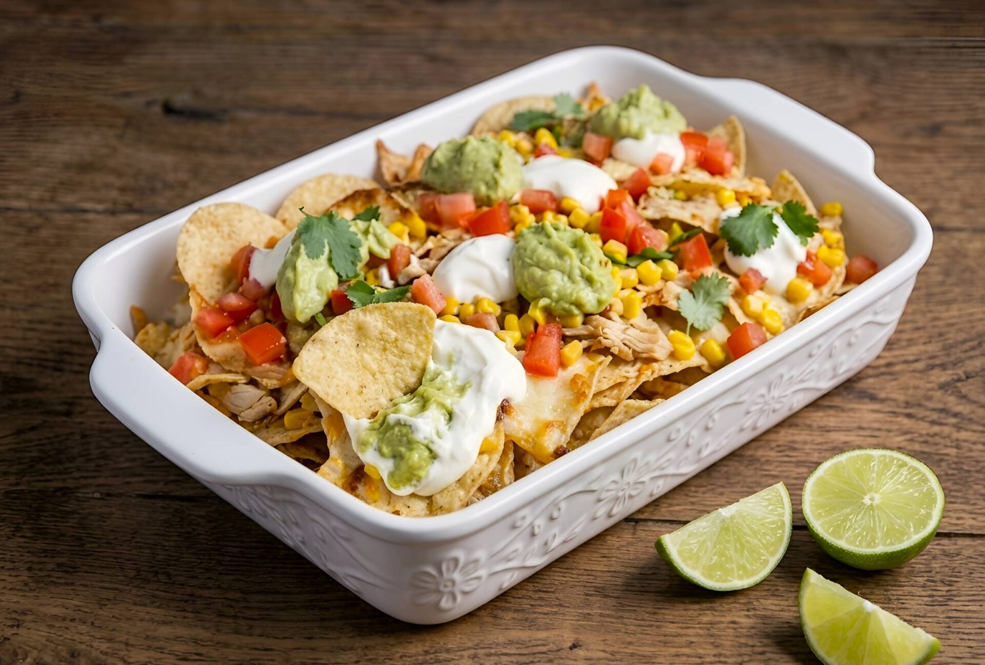 Nachos mexicani cu pui