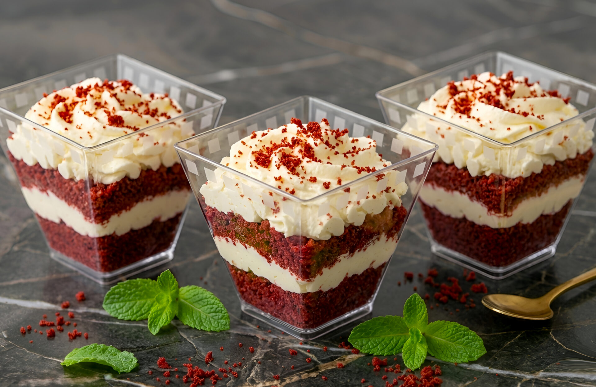 Red Velvet Dessert Cups